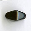 Czech Pressed Glass - Lantern Bead - 11 mm - Black (eaches)