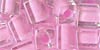 Miyuki 4 mm Square (Cube) - Colourlned Light Pink - Number 207 - 5 gramme bag