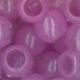 5 x 7 mm (Baby) Acrylic Pony Bead - Colour 78G (Lavender Glow-in-the-Dark)