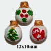 Peruvian Ceramic Bead - Ornaments - Set of 3 as illustrated