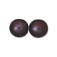 Czech Glass Pearl - 8 mm Round - Eggplant (eaches)