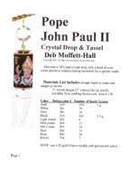Pope John Paul II Crystal Drop
