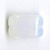 Czech Pressed Glass - Pillow Bead - 12 x 8 mm - White Opal (eaches)