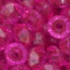 3 x 6 mm Acrylic Rondelle Bead - Colour 22 (Hot Pink)