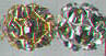 Czech Lead Crystal - Rhinestone Balls - gold-plated casing - 8 mm diameter - Vitrial (eaches)