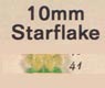 10 mm Acrylic Starflake Bead - Colour 41 (Acid Yellow)