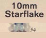 10 mm Acrylic Starflake Bead - Colour 54 (Seamist)