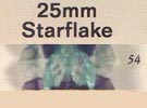 25 mm Acrylic Starflake Bead - Colour 54 (Seamist)