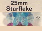 25 mm Acrylic Starflake Bead - Colour 65 (Light Aqua)