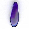 Czech Pressed Glass - Spear / Dagger Bead - 16 x 5 mm - Dark Sapphire (eaches)
