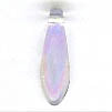 Czech Pressed Glass - Spear / Dagger Bead - 16 x 5 mm - Violet Opal (eaches)
