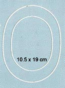 STEN - Metal - 10.5 x 13 cm Oval