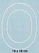 STEN - Metal - 14 x 19 cm Oval
