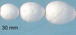 STEN - Papier Mache (Pressed Cotton) - 30 mm Egg