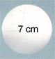 STEN - Polystyrene - 7 cm Ball