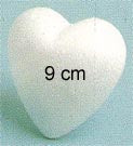 STEN - Polystyrene - FAT 9 cm Heart
