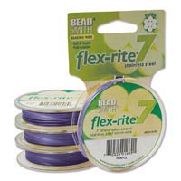 Flexrite - 7-strand Purple (coated Stainless Steel wire) - 0.014" - 0.35 mm - 9.2 m reel