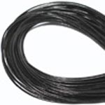 Leather Cord (Round) - Black - 2 mm diameter - per metre length