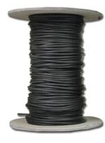 Hollow Rubber Tubing - Black - 1.5 mm diameter - per meter length