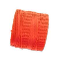 S-Lon Bead Cord - Neon Orange - approx. 0.5 mm thickness - 77 yd / 70m SPOOL