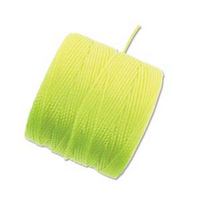 S-Lon Bead Cord - Neon Yellow - approx. 0.5 mm thickness - 77 yd / 70m SPOOL