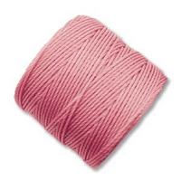 S-Lon Bead Cord - Pink - approx. 0.5 mm thickness - 77 yd / 70m SPOOL