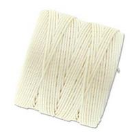 S-Lon Bead Cord - Vanilla - approx. 0.5 mm thickness - 77 yd / 70m SPOOL