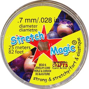 Stretch Magic - Gel-type Stretch Cord - Clear - 0.7 mm thickness - 25 m reel