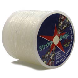 Stretch Magic - Gel-type Stretch Cord - Clear - 0.7 mm thickness - 100 m reel