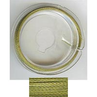 Tiger Tail (Nylon Coated Beading Wire) - 3-strand gold-colour - 0.015" - 9.2 m reel