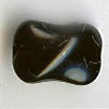 Czech Pressed Glass - Twisted Rectangle Bead - 15 x 10 mm - Black (eaches)