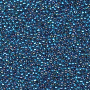 Miyuki Size 11 Seed Bead - Capri Blue AB - Number 91025