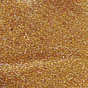 Miyuki Size 15 Seed Bead - Transparent Lt Topaz AB - Number 9251 - 5 gramme bag