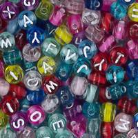Small Alphabet Beads - Multi Mix