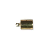 Kumihimo End Cap - 6 mm ID - gold coloured