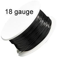 Artistic Wire - 18 Gauge - Black  (10 yard - 9 m reel)