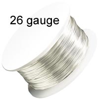 Artistic Wire - 26 Gauge - Non-Tarnish Silver (30 yard - 27 m reel)