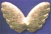 Puffy Angel Wings - sold per each (joined pair of wings) - Gold