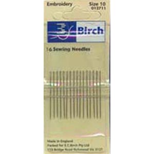 Beading Needles - No. 10 Beading-Embroidery Needles - card of 16 needles