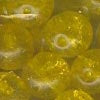 Czech Cracked Glass Pearl - 8 mm Round - Dark Yellow (eaches)