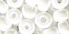 Czech Size 6 Seed Bead - White White - 6 gramme bag