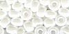 Czech Size 8 Seed Bead - White White - 6 gramme bag