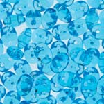 Czech 2-hole Super Duo Beads - Aqua - 10 grammes