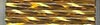 Czech 30 mm Twisted Bugle Bead - Silverlined Dark Gold - 6 gramme bag