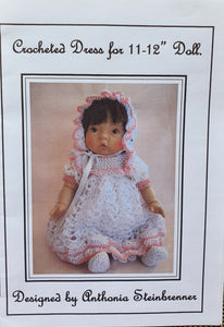 Crocheted Dress for 11-12" Doll