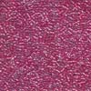 Miyuki Delica - Size 11 - Sparkling Dk Pink Lined Crystal - 5 g