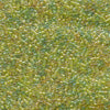 Miyuki Delica - Size 11 - Lined Amber - Peridot Mix - 5 g