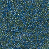 Miyuki Delica - Size 11 - Lined Green - Blue Mix - 5 g