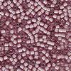 Miyuki Delica - Size 11 - White-Lined Smoky Amethyst AB - 5 g