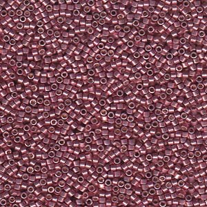 DB-1839 Miyuki Delica - Size 11 - Dyed Galvanized Dk Coral - 5 g